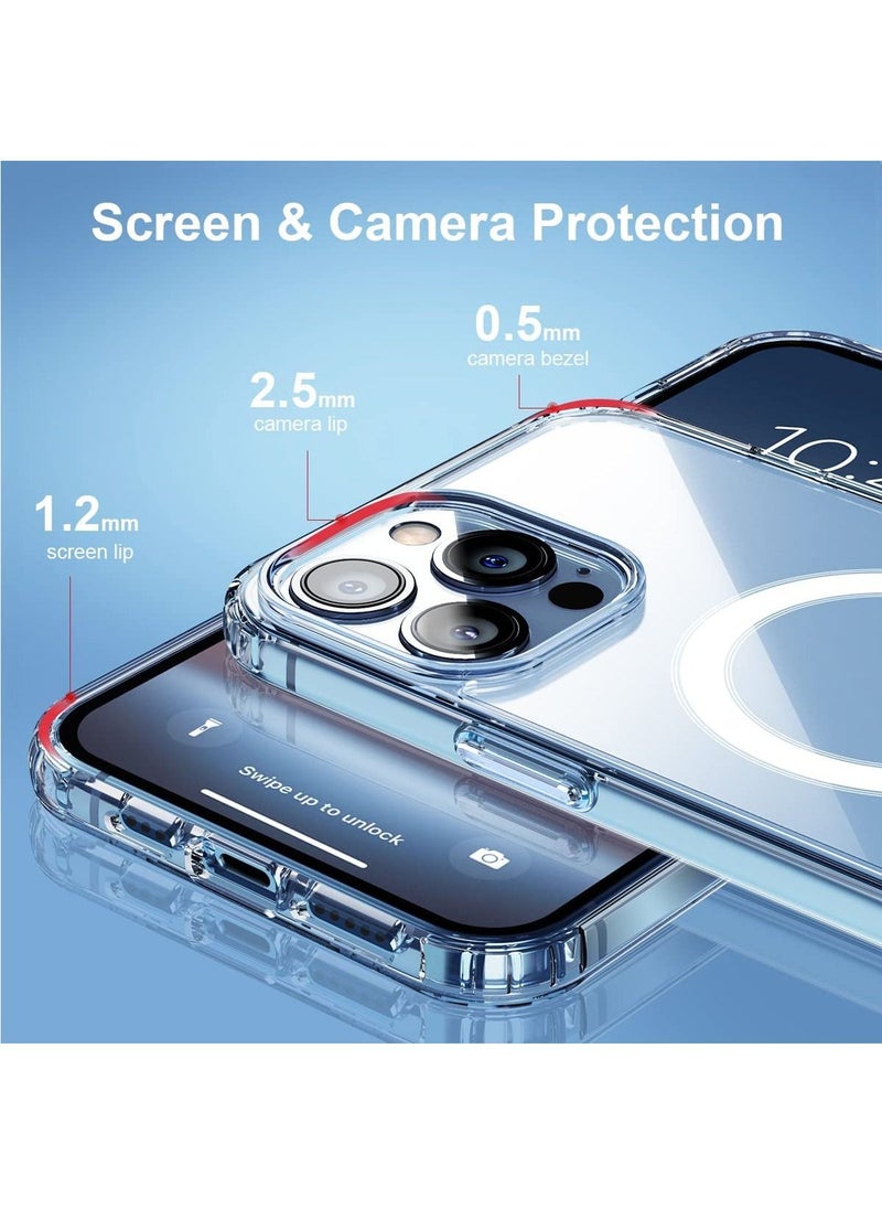 Magnetic Case for iPhone 14 Pro Max Case [Non-Yellowing MagSafe] Shockproof Protective Phone Cover Slim Thin Clear for Apple iPhone 14 Pro Max