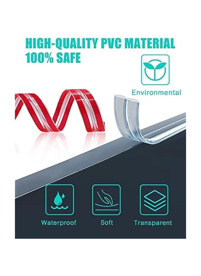 MOXO Clear Corner Protectors for Baby ProofingFurniture Corner Guard & Edge  Bumpers 10ft(3M) Soft Edge Protector with Upgraded PreTaped Strong Adhesive for Furniture& Corners  - Image 3