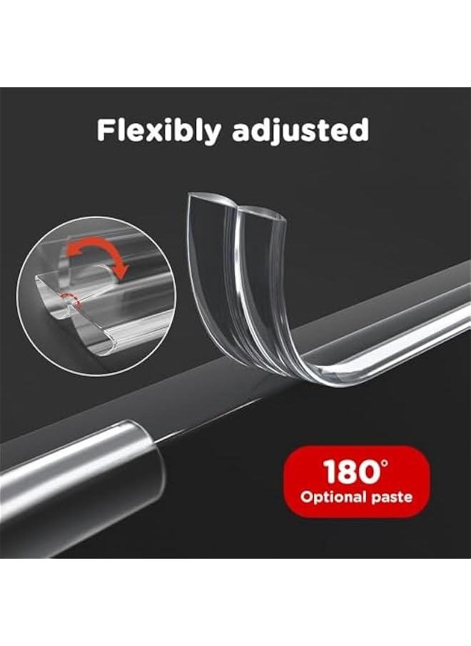MOXO Clear Corner Protectors for Baby ProofingFurniture Corner Guard & Edge  Bumpers 10ft(3M) Soft Edge Protector with Upgraded PreTaped Strong Adhesive for Furniture& Corners  - Image 5