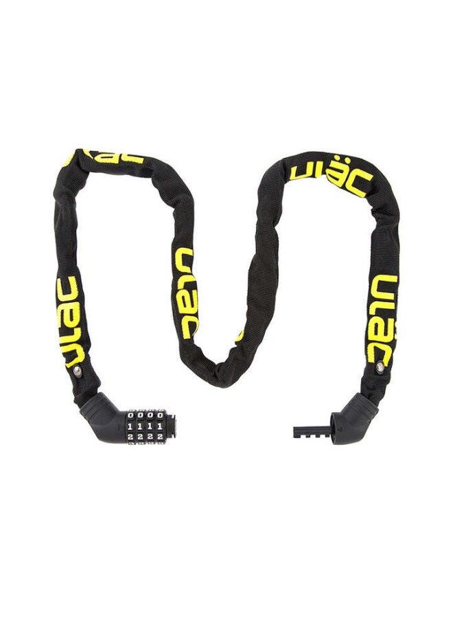 Ulac Street Fighter Steel Chain Lock Combo Black - Image 1