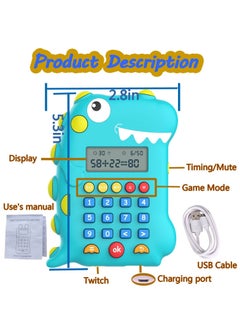 Y&D SYOSI Dinosaur Math Toy, Kids Educational Toys with Music for 5-8 Year Old, Children Calculator Toy Birthday Gift Holiday  - Image 4