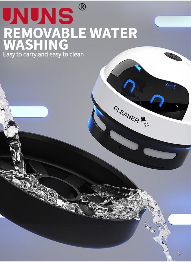 UNUNS - Mini Desktop Vacuum Cleaner,Desk Vacuum Cleaner For Picking up Crumbs Eraser Crumbs Pet Hairs Flakes Tiny Items,USB Vacuum Cleaner With Brush And Extended Suction For Desk Tabletop - Image 1