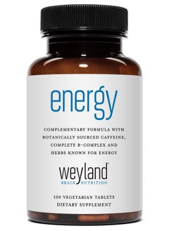 Weyland Brain Nutrition Weyland: Energy Complimentary Formula W/Botanically Sourced Caffeine Complete Bcomplex And Energy Supportive Herbs  - Image 1
