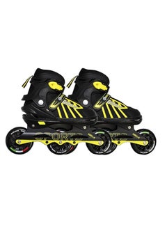ENDLESS  EL1031 Inline Adjustable Skates Medium Size 34 EUR (UK 1.5) - 38 EUR (UK 5) for 6 to 12 Years | Aluminium Chassis & 100 mm PU Three Wheels | With ABEC 9 Bearings | Indoor and Outdoor  - Image 1