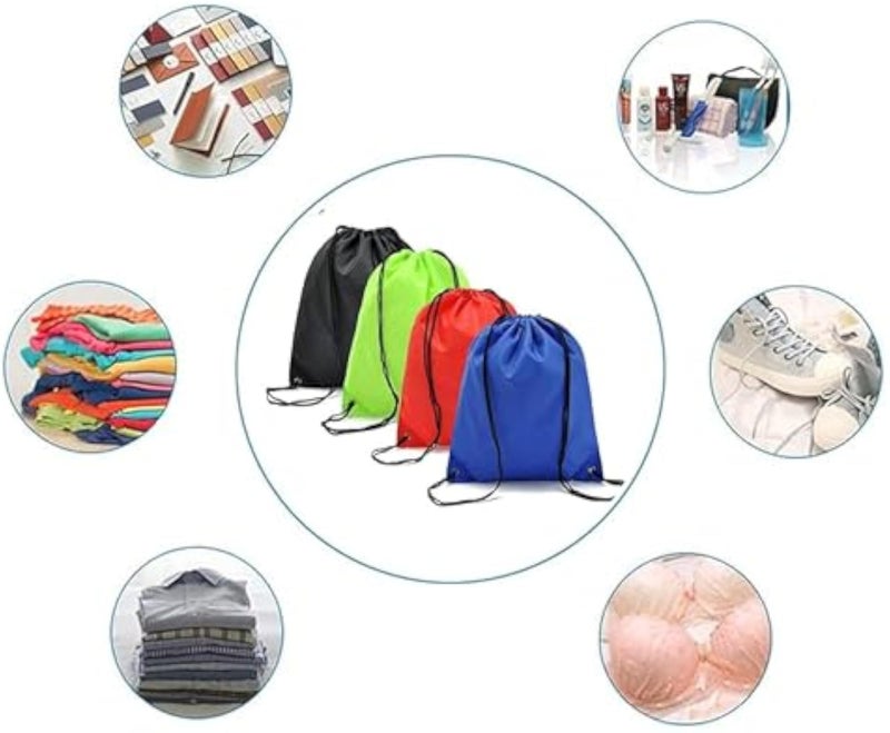 Sulfar 4 Pcs Waterproof Drawstring Bags Sports Riding Backpack Suitable for Adults and Kids, Holiday, Swimming, Beach - Image 5