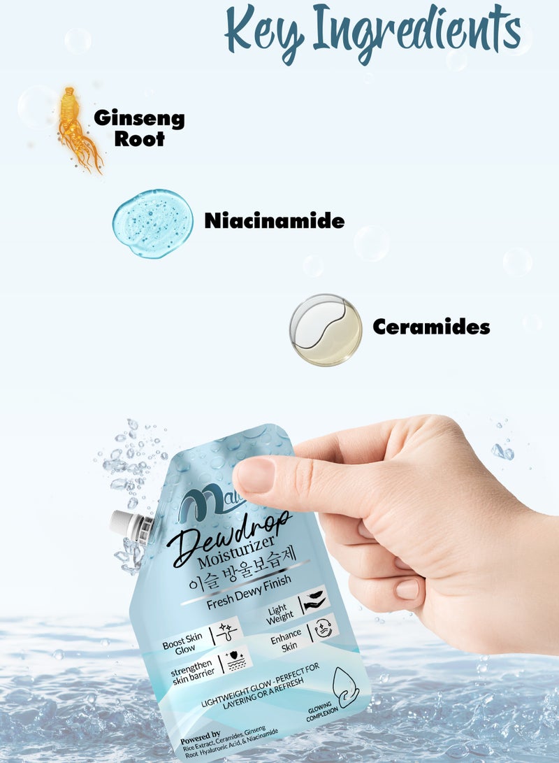 Malika Quick Results Organic Malika Dewdrop Moisturizer - Moisturizer - Moisturizer For Face - Boost Skin Glow - Moisturizer For Oily Skin - Face Moisturizer - Enhance Skin and Hydrate Skin - Moisturizer For Dry Skin - Moisturizer Cream - Image 3