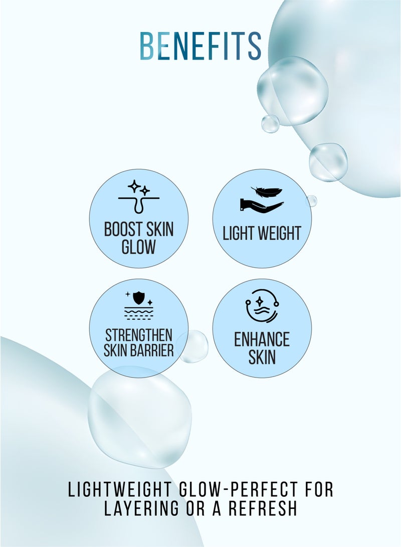 Malika Dewdrop Face Moisturizer 50g| Hyaluronic Acid & Niacinamide | Instant Hydration Face Cream | Moisturizer for All Skin Types - Image 2