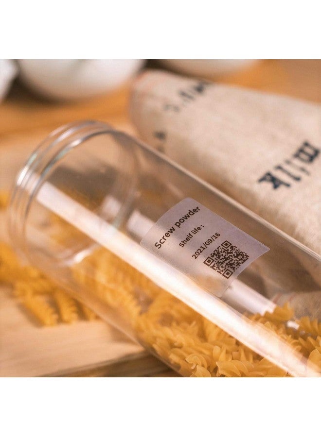 Phomemo 3 Roll Transparent 1 1/2 X 2 1/4 (40Mm X 60Mm) Multipurpose Clear Selfadhesive Label For Phomemo M200/M110S/M220/M221/M120 Label Maker130 Labels/Rollblack On Clear - Image 4