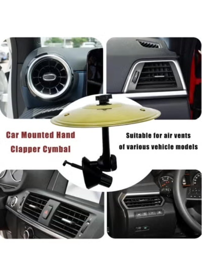 COYO Car Cymbal, Car Cymbal Air Vent, Mini Drum Crash Cymbal For Car Vent, Suitable For All Types Of Vehicles (Gold) - Image 3