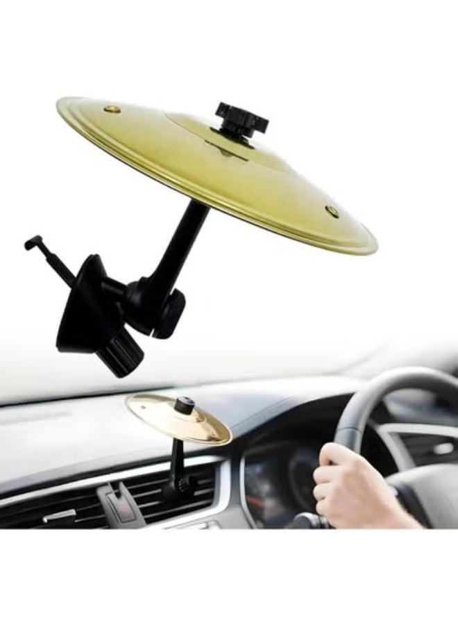 COYO Car Cymbal, Car Cymbal Air Vent, Mini Drum Crash Cymbal For Car Vent, Suitable For All Types Of Vehicles (Gold) - Image 1