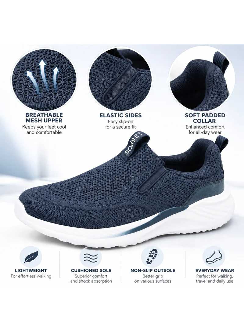Dockers By Gerli Dockers by Gerli Men's Breathable Mesh Slip-On Sneakers - Navy