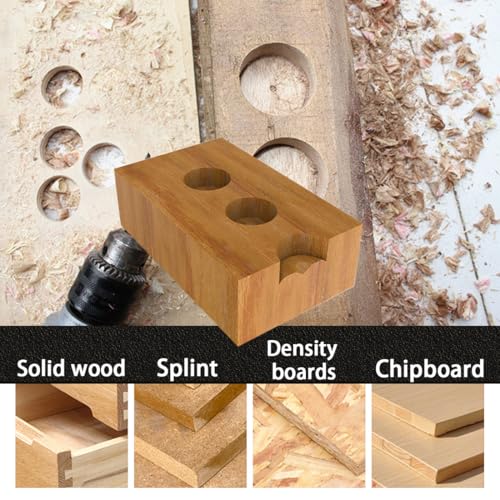 BeQell Large Size Forstner Bit Set 6PCS,1-1/4 Inch to 4 Inch Carbide Forstner Drill Bit,Hex Shank Wood Hole Saw Set Woodworking Hinge Cutter Tool Kits for Hard Wood Plastic Plywood with Storage Case - Image 5