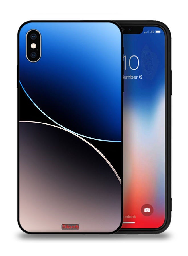 Tolwak Apple iPhone XS Max Protective Case Curve Lines Pattern - Image 1