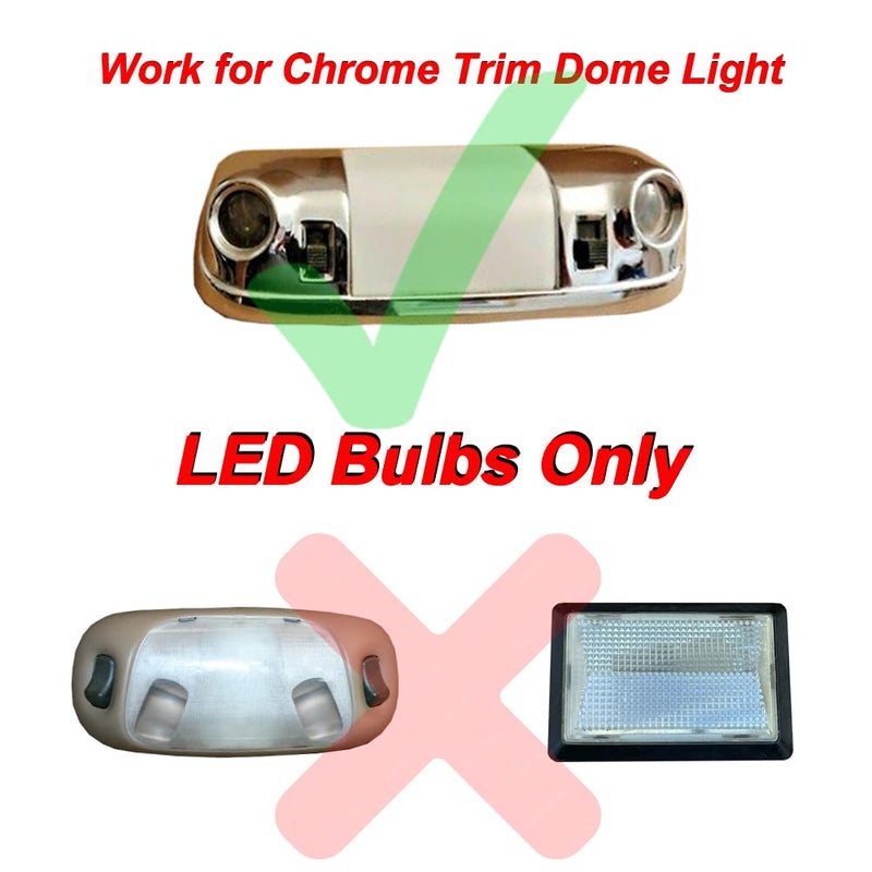 D15 Lighting 6000k White LED Interior Map Dome Light Bulbs for 1980-1996 Ford Bronco 1987-1996 F150 F250 OBS Accessories Parts (3 Pieces) - Image 5
