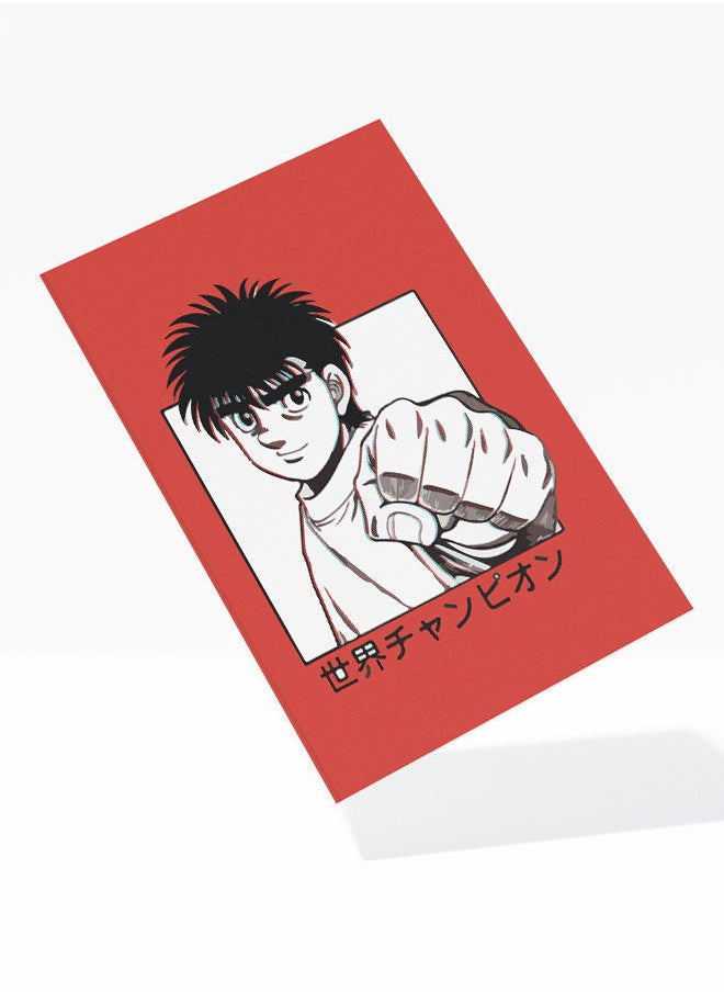 LIT - Hajime No Ippo A5 Notebook Ippo from A5 Size Soft Bind Notebook Hajime No Ippo Soft Bind Notebook Japanese Art Boxing Champion Fan-Anime Fan Gift - Image 1