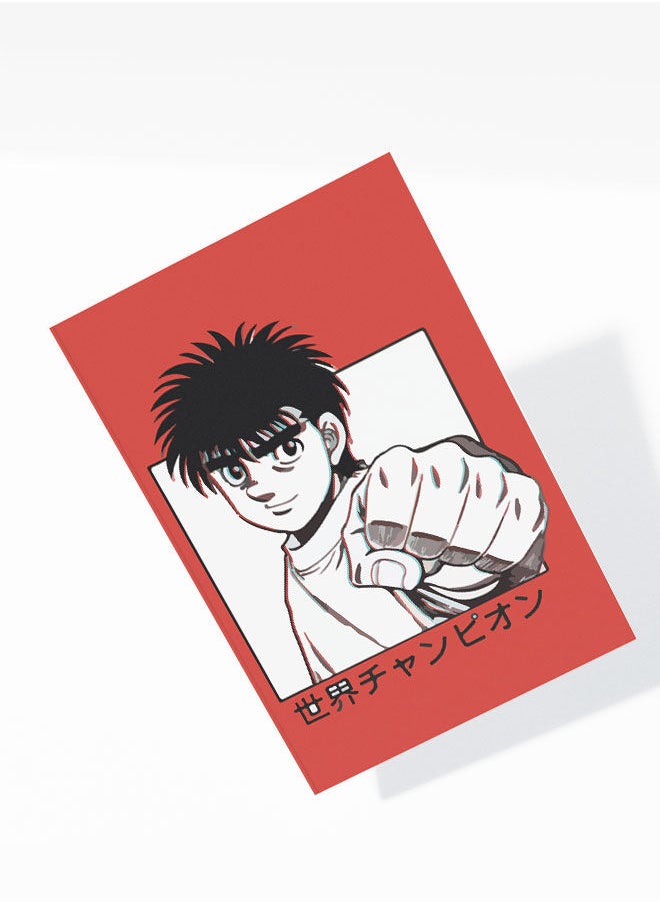 LIT - Hajime No Ippo A5 Notebook Ippo from A5 Size Soft Bind Notebook Hajime No Ippo Soft Bind Notebook Japanese Art Boxing Champion Fan-Anime Fan Gift - Image 1
