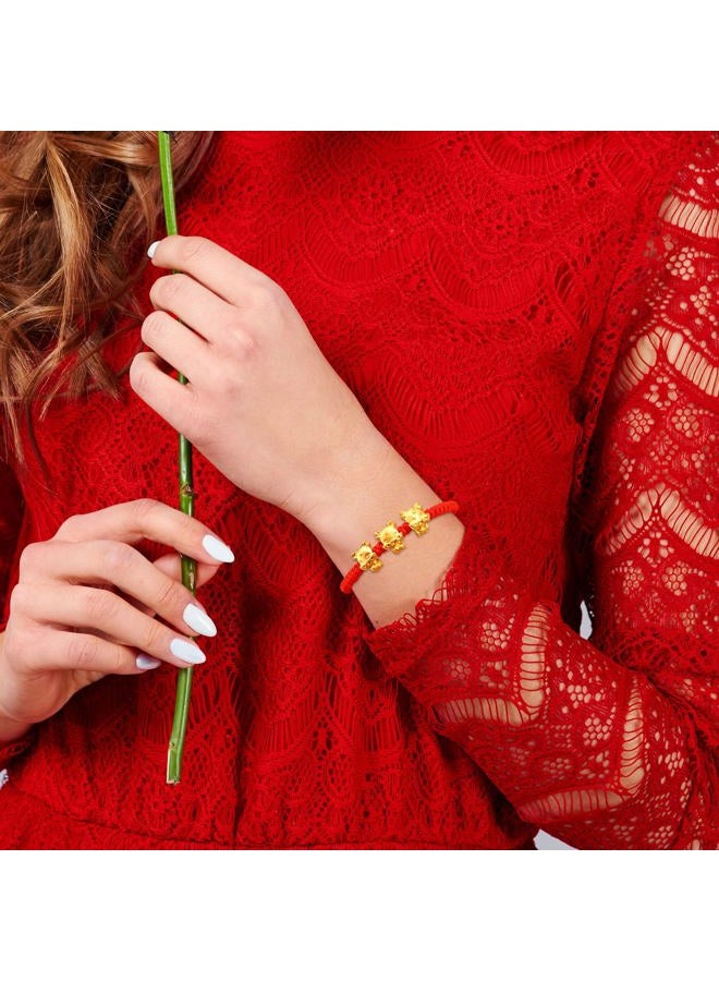 Frodete Dragon Braided Bracelet for Women New Year Bracelet Red Adjustable Bracelet Lucky Charm Bracelet Simple Lightweight Bracelet Best New Year Birthday Gifts for Her - Image 2