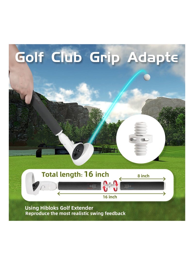 Zikra قبضات هيبلوكز الممتدة لملحقات أوكولوس/ميتا كويست 2، مقبض ممتد 3 في 1 لوحدات تحكم كويست 2، ملحق لبيات سابر/غوريلا تاج، أذرع طويلة/جيمباد - Image 4