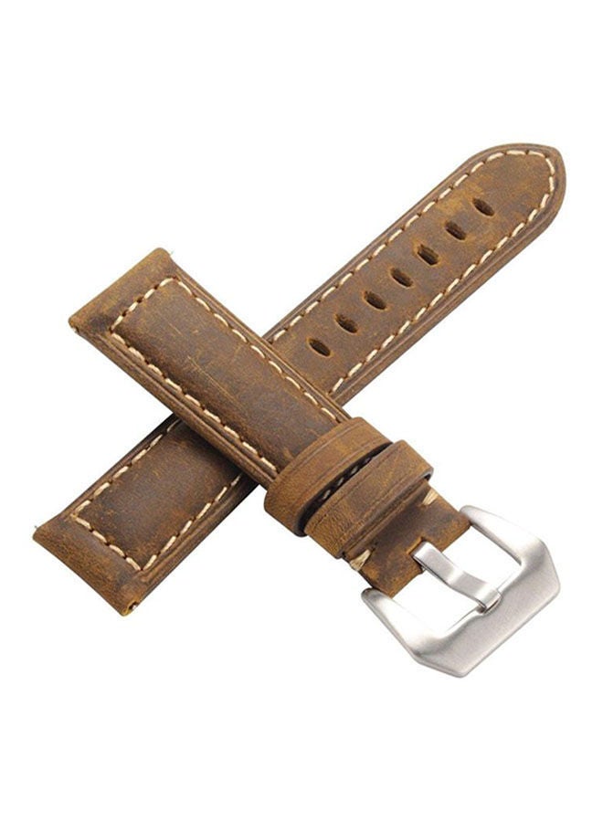 NIBEMINENT Replacement Watch Strap For Samsung Gear S3A Frontier Brown  - Image 1