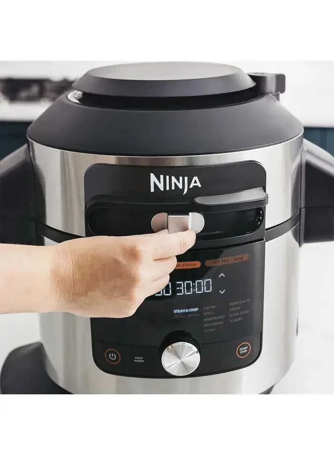 نينجا Foodi Max 15-in-1 Smart Lid Multi-Cooker With Smart Cook System 7.5 L 1760.0 W OL750ME silver/black