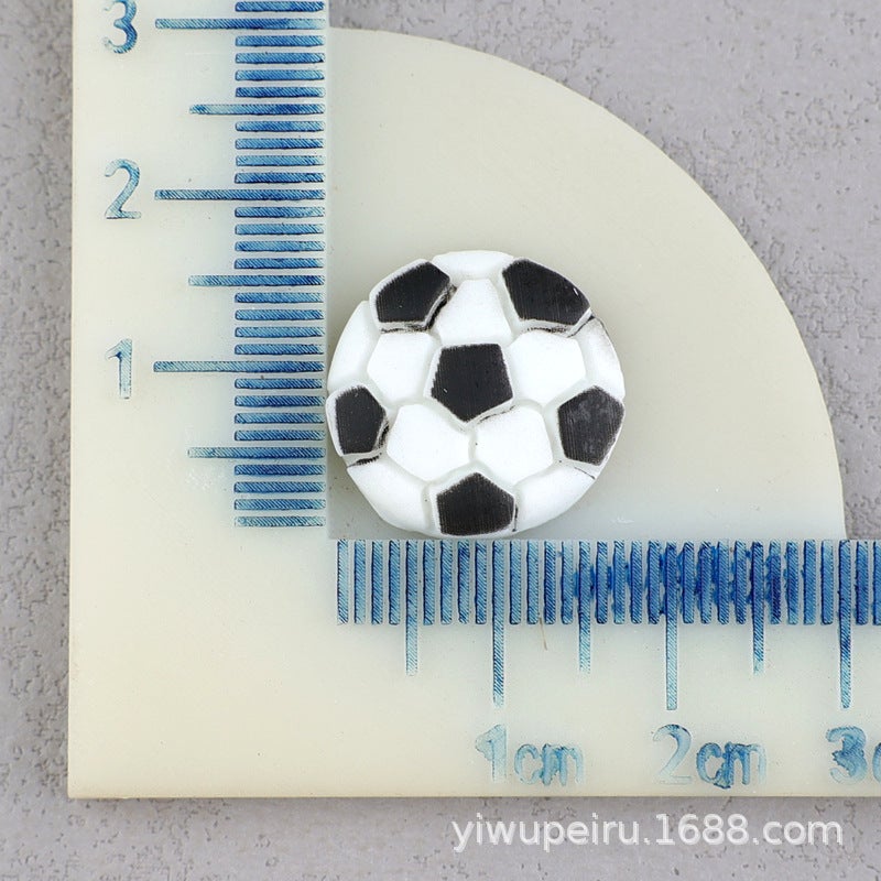 Generic Basketball Soccer Jersey Cap Resin DIY Accessories small football 