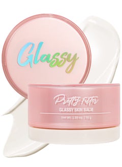 Touch in Sol TOUCH IN SOL Pretty Filter Glassy Skin Balm Primer 105 oz  Skin Smooth Moisturizing Primer before Makeup  Natural Glow Face Cream Moisturizer with Shea Butter and Rose Flower Water 