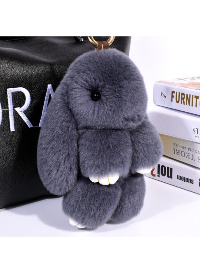 DiGallen Digalun Car Key Chain Cute Bunny Pendant Official Version, Women's Backpack Charm, Schoolbag Accessory, Plush Toy, Stuffed Animal Gift Box, White Rabbit Plush Gift, White - Image 4