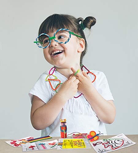 WikkiStix Wikki Stix Assorted Fun Favors Pack of 50 Arts and Crafts Non Toxic Waxed Yarn Made in The USA 8 Fun Playsheet Manipulative Toys Used in The Classroom at Home and While Traveling - Image 2