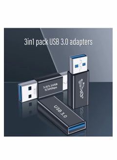 Y&D 3 Kinds of USB 3.0 Apters Kit, Female to and Male Male, High Speed Convert Extension Coupler Connector Converte, Notebook Transfer Data Cable  - Image 2