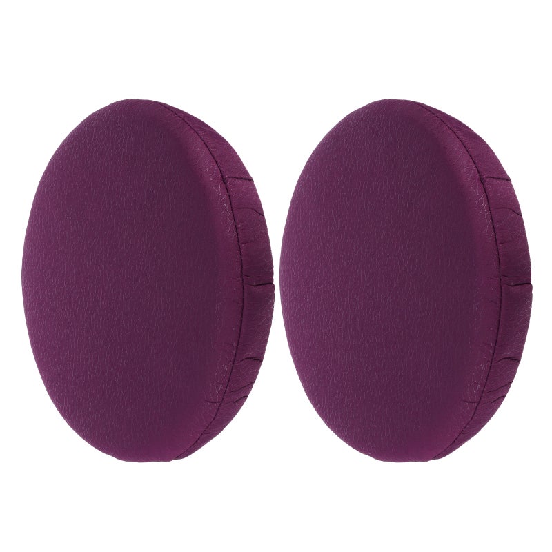 2pcs Stretchable Chair Seat Covers: Round Stool Pads Washable Cushion Slipcover For Dining Office Restaurant Home Chairs - Image 1