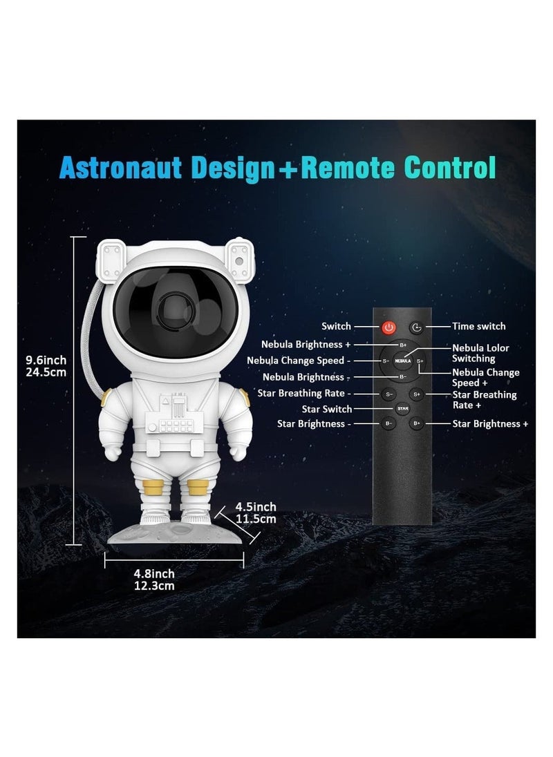 BGM Kids Star Projector Night Light Astronaut LED Projection Lamp for Bedroom, Starry Night Light Projector with Timer, Remote Control and 360°Adjustable Head Angle,Right Galaxy Projector  - Image 5