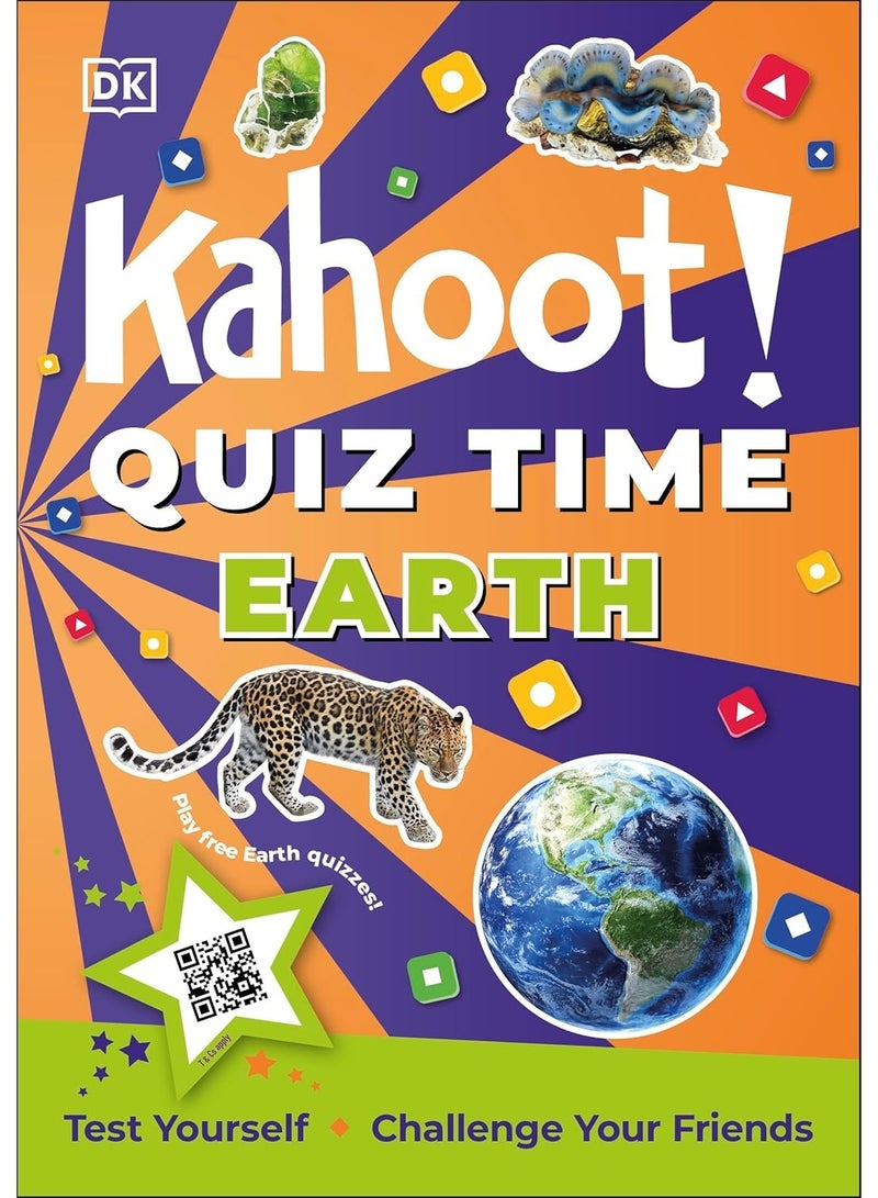 Kahoot! Quiz Time Earth: Test Yourself Challenge Your Friends Paperback 250 Trivia Questions (with QR Codes Inside for 150 Interactive Bonus Questions) – Educational Kids Quiz Book