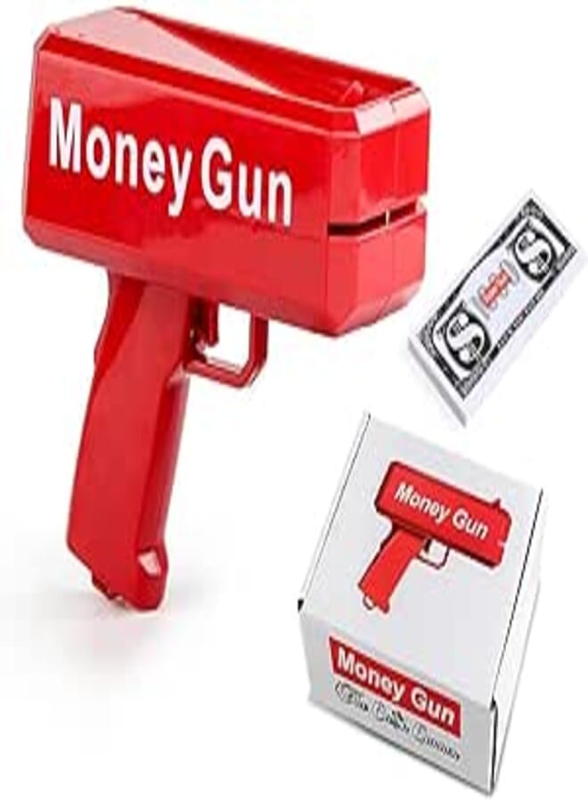 OBEST Money Gun Shooter, Money Gun Toy, Fake US Dollar Bill, Prop Gun, Money Rain, Suitable for Part boy toys, girl toys, birthday gift, Christmas gift, growth, fun, for kids.