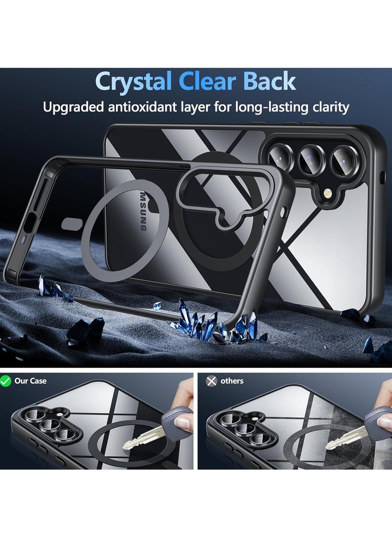 General Samsung Galaxy A55 5G Phone Case with Screen Protector, Magnetic Shockproof Rugged Heavy Duty Protection Slim Transparent Case  - Image 5