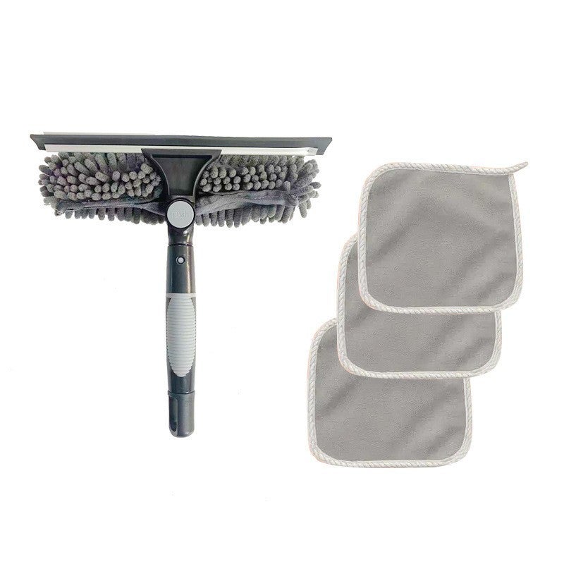 Selling Two-In-One Window Cleaning Scraper Wipe Glass Artifact Cleaning Special Double-Sided High-Rise Glass Wipe - Image 1