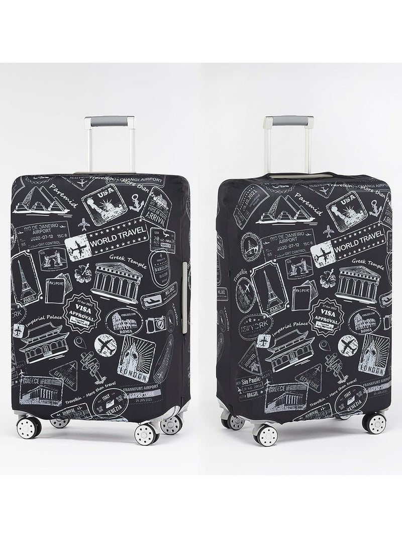KASTWAVE Luggage Covers For Suitcase, Travel Luggage Cover Suitcase Protector Scratch-Resistant, Washable Luggage Cover, Suitcase Cover Protector Fit 18-21 Inch Luggage - Image 4