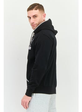 KANGOL Men Graphic Print Long Sleeves Hooded Sweatshirt, Black  - Image 2