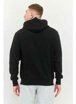 KANGOL Men Graphic Print Long Sleeves Hooded Sweatshirt, Black  - Image 4