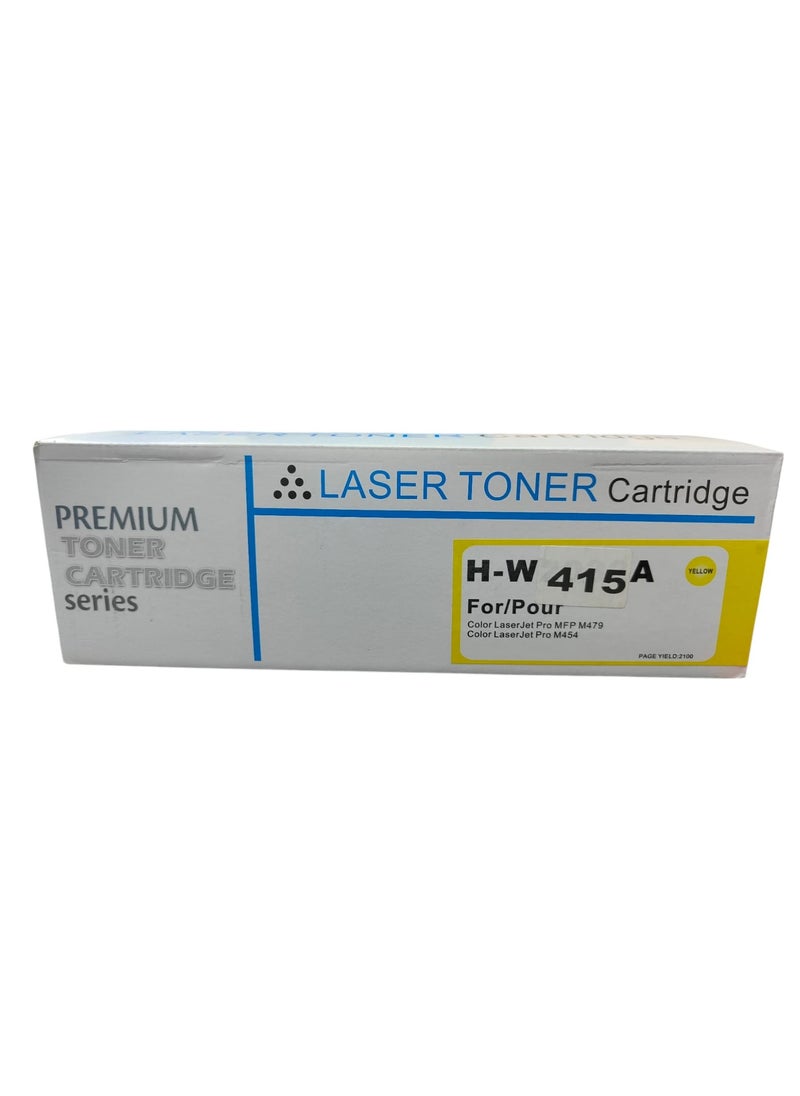 Toner Cartridge Toner Cartridge 415A 415X W2030A W2030X Color LaserJet Pro MFP M479fdw M454dw M479fdn M479dw M479fnw M479 M454dn M454 (Yellow)  - Image 1