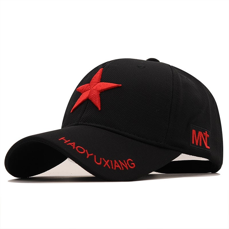 Baseball Cap Unisex Star Embroidery Spring Summer Outdoor Hat - Image 3