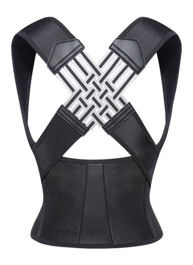 Fitness World Posture Corrector Back Bracket Anti-Hump Posture Corrector Bracket Adjustable Back Shoulder Support Straps Fit Women and Men L  - Image 1