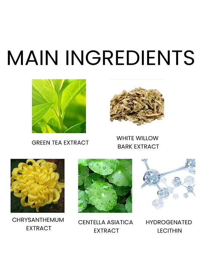 EELHOE Green Tea Reducing Blackhead Peel Off Nasal Mask,Deep Cleaning Skin Care Peel Off Masks, Oil Control Deep Purifying Charcoal Black Mud Mask, Deep Pore Cleansing, Brightening For All Skin Types 15g＋40 pcs Nose Strips - Image 2