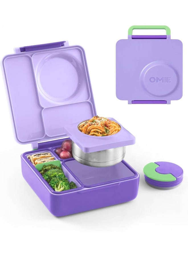 OMIE Box Kids Bento Lunch Box, Stainless Steel Bowl, 250ml (Lilac Purple) - Image 1