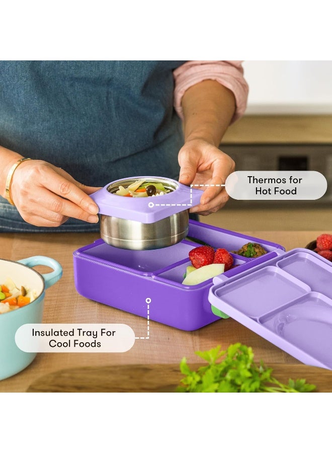 OMIE Box Kids Bento Lunch Box, Stainless Steel Bowl, 250ml (Lilac Purple) - Image 5