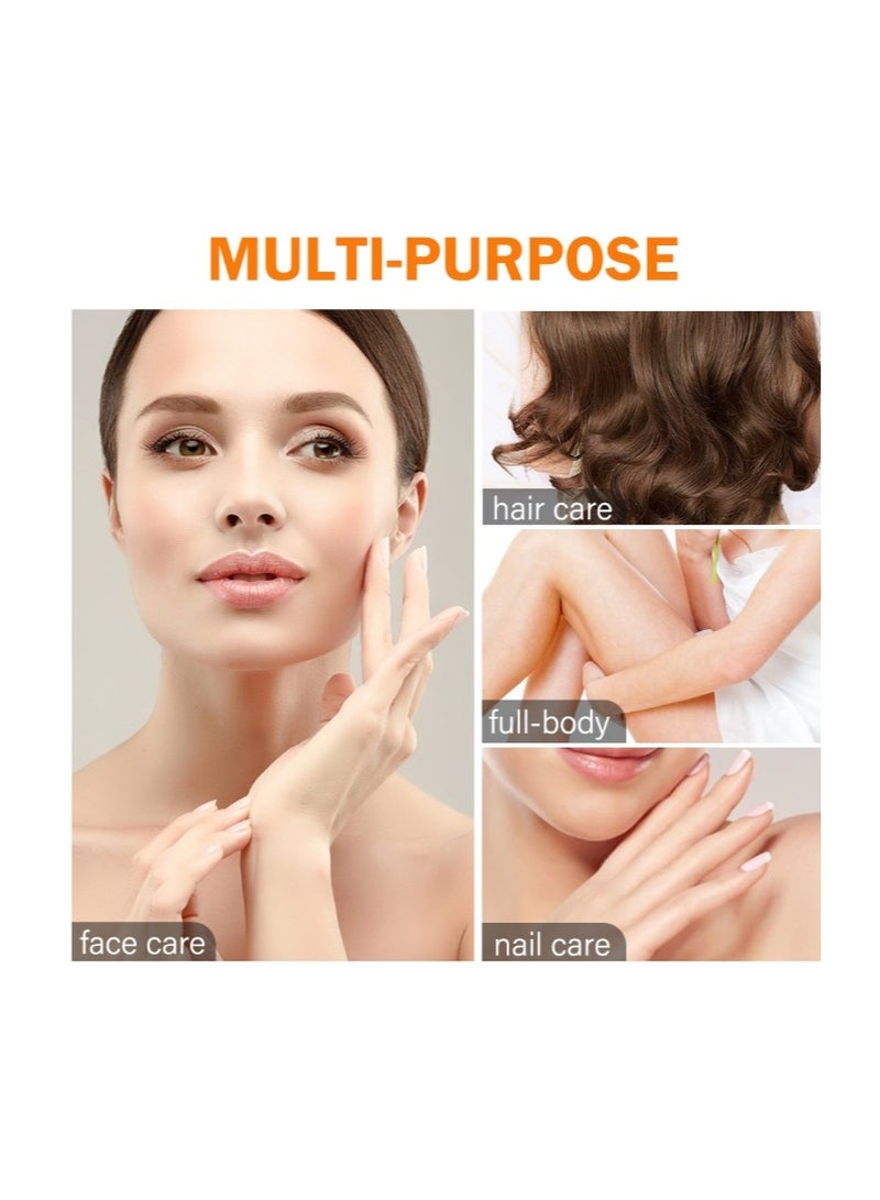 MOOYAM Turmeric Face Oil, Dark Spot Corrector Oil, Facial Lightening Oil for Moisturizing Skin, Anti-Acne,Anti-Aging Brightening Face Serum, Reduces Wrinkles on Face and Body, 100ml, All Skin Type - Image 2