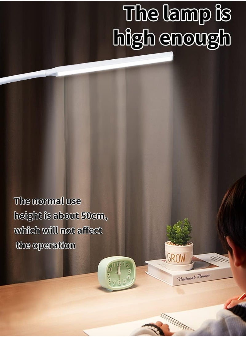 LOOPITYS - （REMOTE）Desk Lamp LED USB Power Eye-Care Swing Arm Lamp Flexible Gooseneck Clamp,Dimmable,Architect Lamp 3 Color Modes,Desk Light Memory Reading Working Study,Energy Saving - Image 1