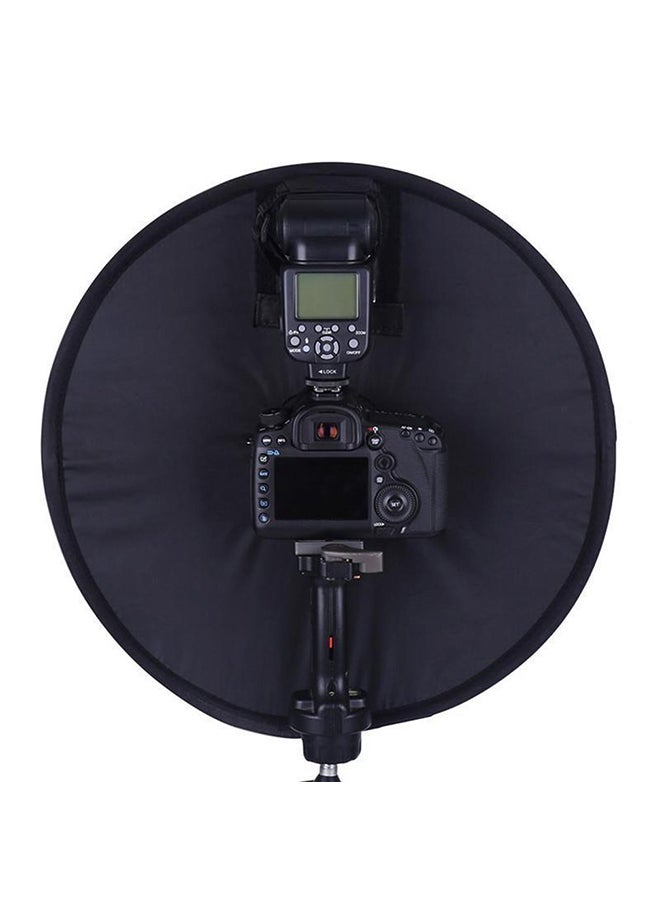Loquat - Ring Softbox Speedlight Round Style Flash Light Shoot Soft box Flash Light Black - Image 1