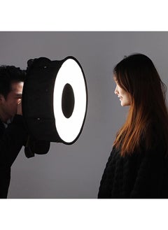 Loquat Ring Softbox Speedlight Round Style Flash Light Shoot Soft box Flash Light Black  - Image 3