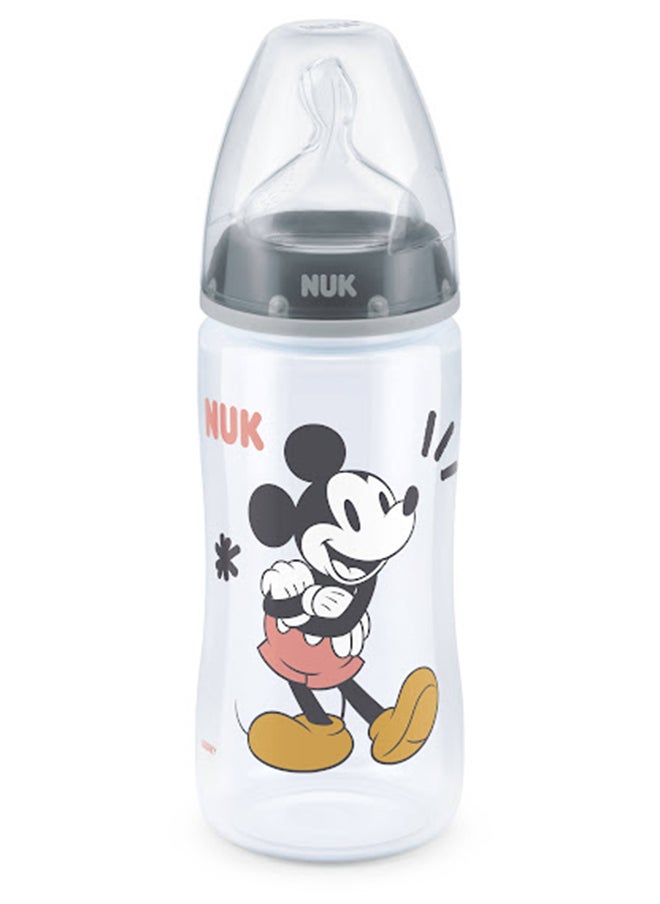 NUK First Choice Plus Temperature Control Mickey Mouse Baby Silicone Feeding Bottle 300 ML, 6 - 18 Months  - Image 4