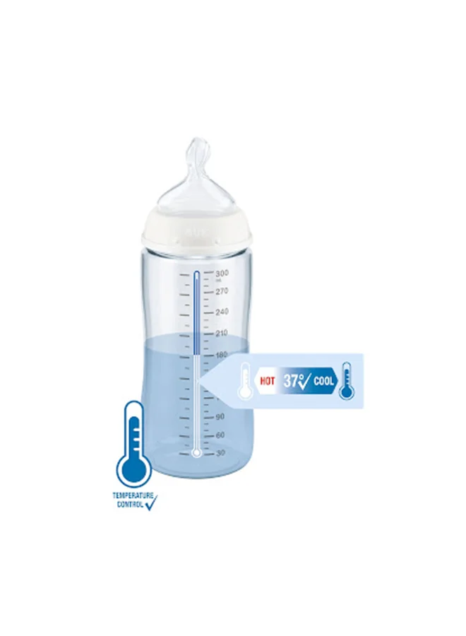 نوك First Choice Plus Temperature Control Mickey Mouse Baby Silicone Feeding Bottle 300 ML, 6 - 18 Months